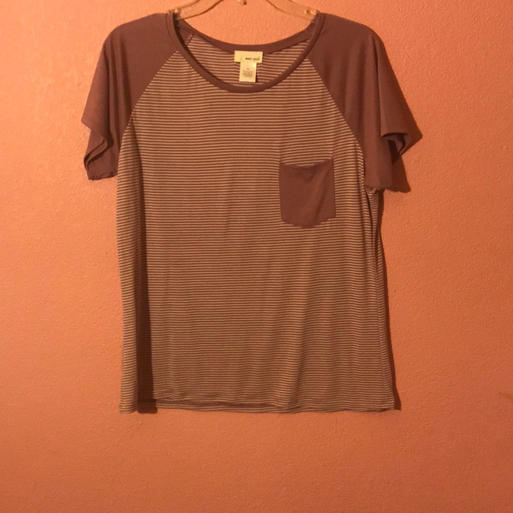 Purple stripped shirt